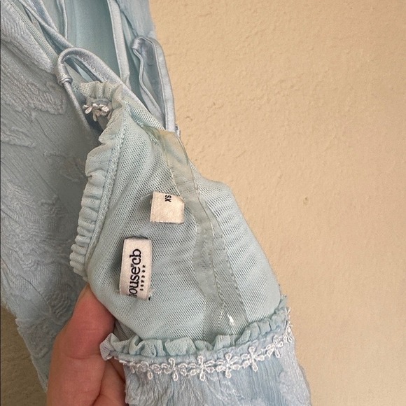 HOUSE OF CB 'Joan' Bluebell Lace Up Back Maxi Dress NWOT Size XS - Picture 8 of 16